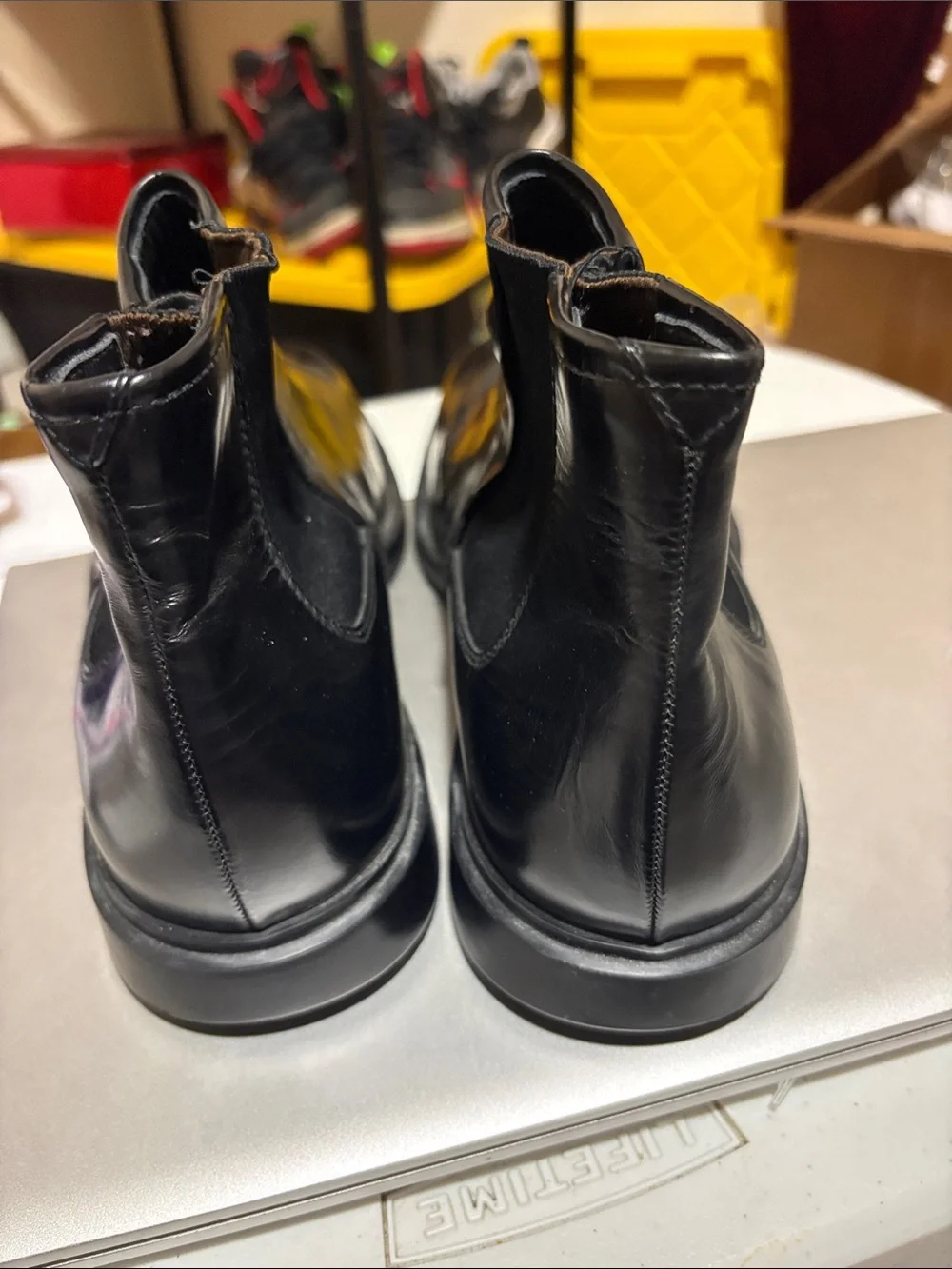 Prada Black Leather Chukka Boots